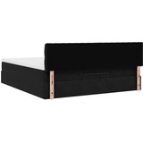  Otomanski krevet s madracem i LED crni 180x200cm baršunasti | shoptok.hr