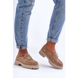 Laura Messi Women's Suede Half Shoes With Beige Ornament Rosefalls | Shoptok.si