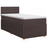  Boxspring krevet s madracem Tamno smeđa 90 x 200 cm Tkanina - Tamno smeđa 90 x 200 cm Dizajn linija | shoptok.hr