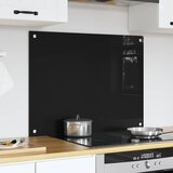  Kuhinjski zid Crna 80 x 60 cm Staklo otporno na udarce | Eponuda.ba