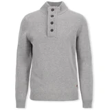 Barbour Patch Half Zip Knit - Stone Siva