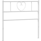 vidaXL Kovinsko vzglavje belo 75 cm, (21048483) Cene