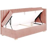 Ghado Roza kutni dječji krevet s prostorom za odlaganje s madracem 90x200 cm Snugi - | shoptok.hr