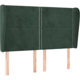 The Living Store vzglavje z ušesi temno zeleno 147x23x118/128 cm žamet - vzglavje, (21495353) | Shoptok.si