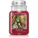 Village Candle Christmas Spice dišeča sveča (Glass Lid) 602 g