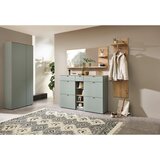 XORA STENSKO OGLEDALO, 148/60/17 cm steklo, leseni material | Shoptok.si