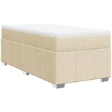vidaXL Krevet s oprugama i madracem krem 90 x 190 cm od tkanine | shoptok.hr