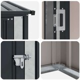  Vrtne hiške Antracit 140,5 x 74 x 200 cm Kovina, (5000143419) | Shoptok.si