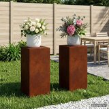  Stalak za biljke 2 pcs Rđa 30 x 30 x 60 cm Otporni čelik | shoptok.hr