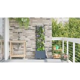  Vrtna saksija Svijetlo siva 40 x 40 x 143 cm Plastika | Eponuda.com