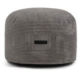 SLOWDOWN Temno siv tabure iz rebrastega žameta Om 60 – Cene