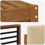  Setovi sofa 8 kom. Prirodna i bež Čvrsto drvo akacije | shoptok.hr