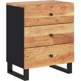  Noćni ormarić 50x33x62 masivno drvo bagrema i konstruirano drvo | shoptok.hr