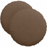  Jastučići za sjedenje 2 pcs Smeđa Ø40 x 13 cm tkanina | shoptok.hr