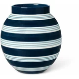 Kähler Design Temno modra in bela keramična vaza Nuovo, višina 20,5 cm