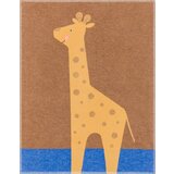  LILI otroška odeja z vezenim robom "Žirafa" - rjava Cene