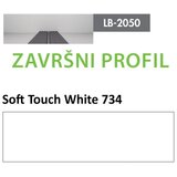 AGT profil Zidni MDF Završni LB-2050-B Soft Touch White (734) 2800x133x18mm ( 026-113 ) Cene