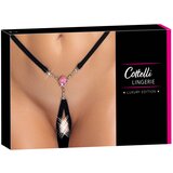Cottelli otvorene tange s kamenčićima - crna (S-L) | shoptok.hr