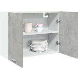 vidaXL Viseča omarica betonsko siva 80x31x60 cm iverna plošča | Shoptok.si