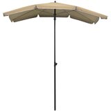  Vrtni suncobran sa stupom 200 x 130 cm smeđesivi | Eponuda.com