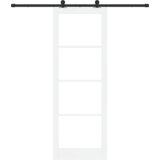 vidaXL klizna vrata s hardverskim setom 'ORKDAL'Bijela 83x232 cm | shoptok.hr