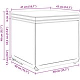  Stolica Bijelo 41 x 41 x 40 cm Umjetna Koža i Fino Radeći Drvo | shoptok.hr