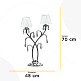 Lesnina XXXL KRISTALNA NAMIZNA SVETILKA | Shoptok.si