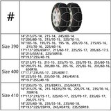 Lanci za snijeg za auto gume 2 kom 16 mm SUV 4 x 4 vel. 400 | shoptok.hr