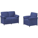  Set sofe 2 kom. Policijska plava Baršun | shoptok.hr