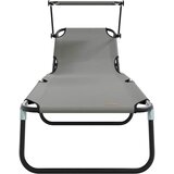  Sklopiva ležaljka za sunčanje 2 pcs Siva 190 x 57 x 81 cm | Eponuda.ba