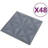  Zidne panele 48 pcs Origami siva 50 x 50 cm XPS pjena | Eponuda.ba