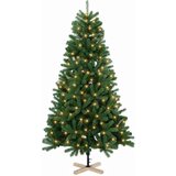  Umjetno božićno drvce 210 cm 300 LED lampica Topla bijela PVC | shoptok.hr