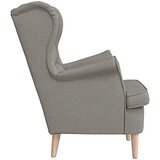 vidaXL Fotelja smeđesiva 74x84x100 cm od tkanine | shoptok.hr