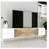 Hanah home tv polica Dekol1 white sapphire oak silver Cene
