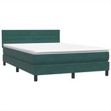 Box spring postelja z vzmetnico temno zelena 160x220 cm žamet, (21793095) | Shoptok.si
