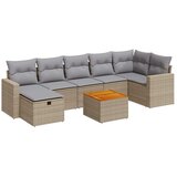  8-dijelni set vrtnih sofa od poliratana s jastucima bež | shoptok.hr