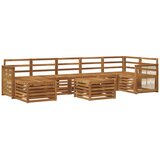 vidaXL Zunanja garnitura za sedenje 7 pcs Naravna Masiven les akacije, (5000281925) | Shoptok.si