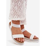 Boto Women's Sandals With Weaving On Decorated Platform White Velara | ePonuda.com