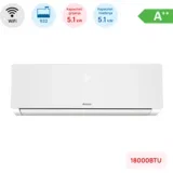 Klima 18000BTU, 5.1kW, A++, R32, -25°C ~ 50°C, s grijačem, WiFi, bijela