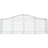  Obokana gabionska košara 12 kosov 200x50x60/80cm cinkano železo, (20758081) | Shoptok.si