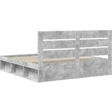  Konstrukcija postelje Beton 180 x 200 cm Masivno borovo les, (5000102745) | Shoptok.si