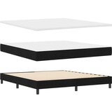  Postelja z vzmetnico z vzmetnico Črna 180 x 200 cm blago, (5000126131) | Shoptok.si