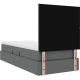  Postelja s shranjevanjem Temno siva 90 x 190 cm Umjetno usnje, (5000099962) | Shoptok.si