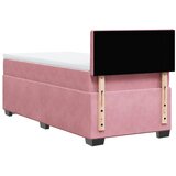Box spring krevet s madracem ružičasti 90x200 cm baršunasti | shoptok.hr