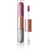Makeup Revolution Double Up tekoče senčilo za oči 2 v 1 odtenek Subliminal Lilac 2x2,2 ml Cene