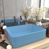 vidaXL Luksuzni umivaonik mat svjetloplavi 41 x 30 x 12 cm keramički cijene