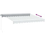  Tenda na ručno uvlačenje LED antracit i bijela 300 x 250 cm | shoptok.hr