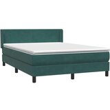 Box Spring krevet s madracem tamno zeleni 160x220 cm baršun - Tamnozelena 160 x 220 cm Gladak dizajn | shoptok.hr
