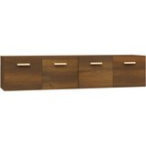 Maison Chic Stenska omarica - Zidna omarica 2 kosa rjav hrast 80x35x36,5 cm konstruiran les iu1099, (22063081) Cene