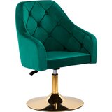 Shumee 4Rico vrtljivi fotelj QS-BL14G zelen žamet, (21388204) | Shoptok.si